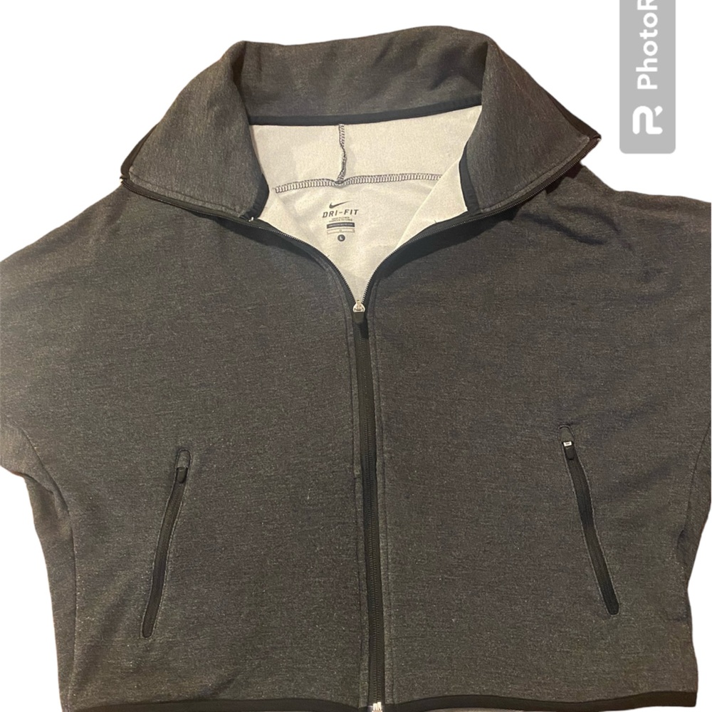 Women’s Nike Bold & Fearless Grey & Black Dri-Fit Jacket, Size L - Picture 4 of 7